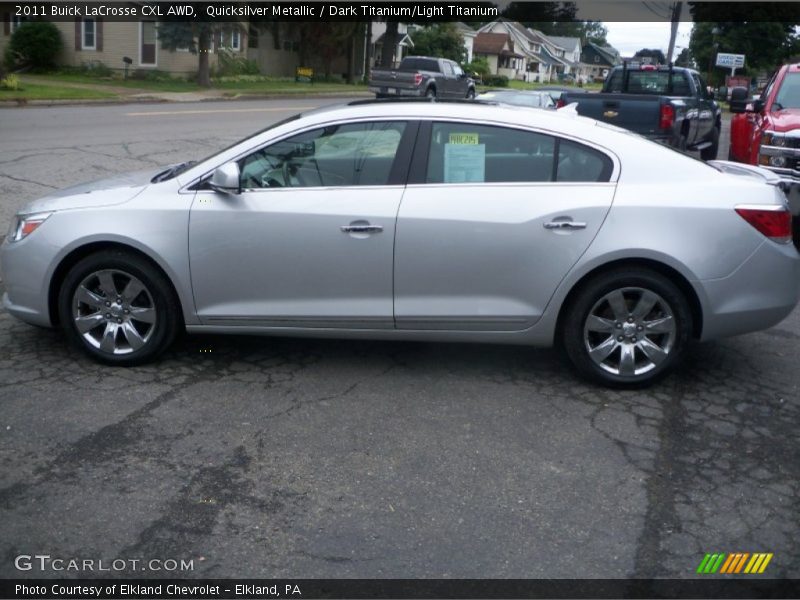 Quicksilver Metallic / Dark Titanium/Light Titanium 2011 Buick LaCrosse CXL AWD