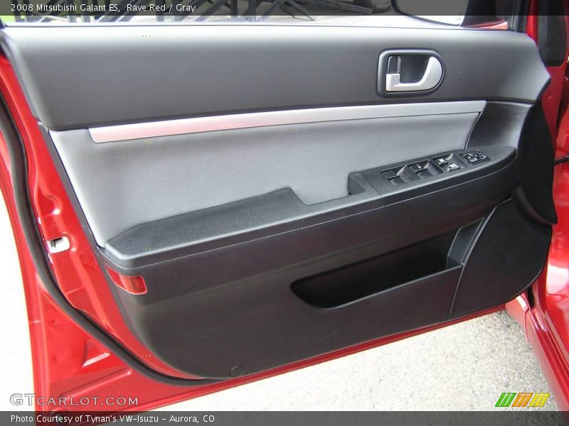 Rave Red / Gray 2008 Mitsubishi Galant ES