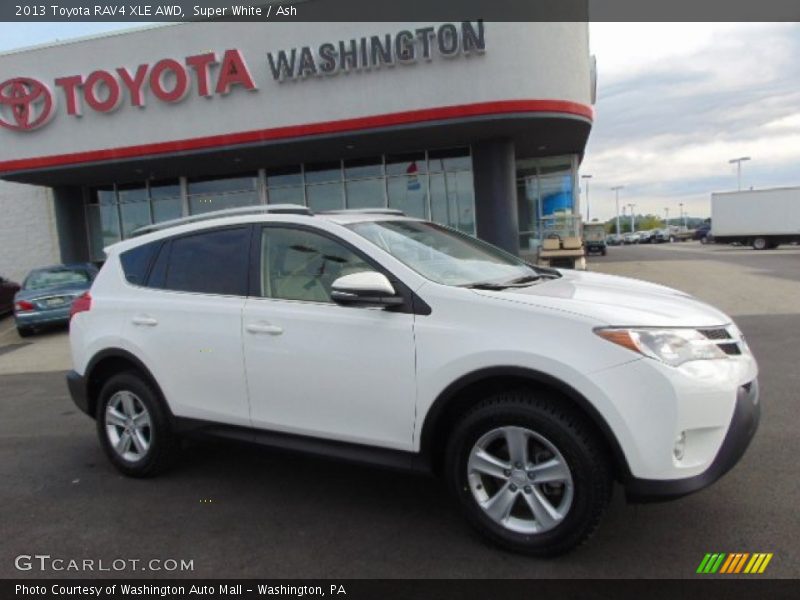 Super White / Ash 2013 Toyota RAV4 XLE AWD