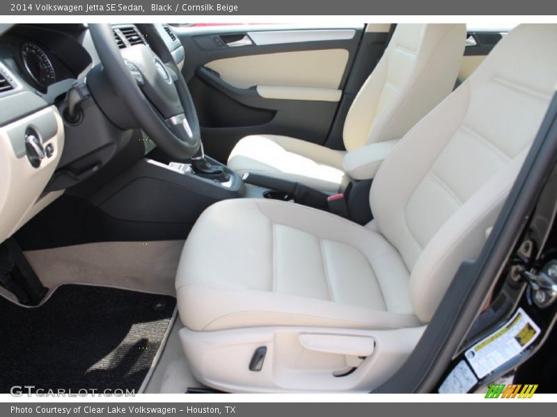 Black / Cornsilk Beige 2014 Volkswagen Jetta SE Sedan