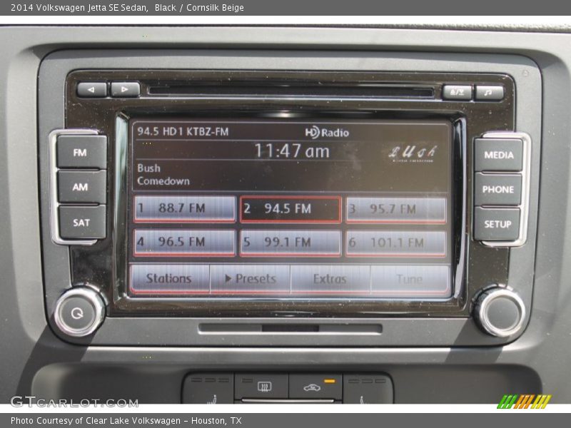 Black / Cornsilk Beige 2014 Volkswagen Jetta SE Sedan