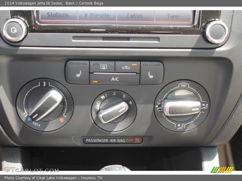 Black / Cornsilk Beige 2014 Volkswagen Jetta SE Sedan