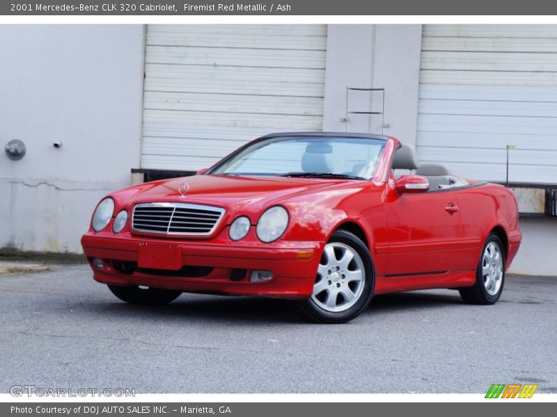 Firemist Red Metallic / Ash 2001 Mercedes-Benz CLK 320 Cabriolet