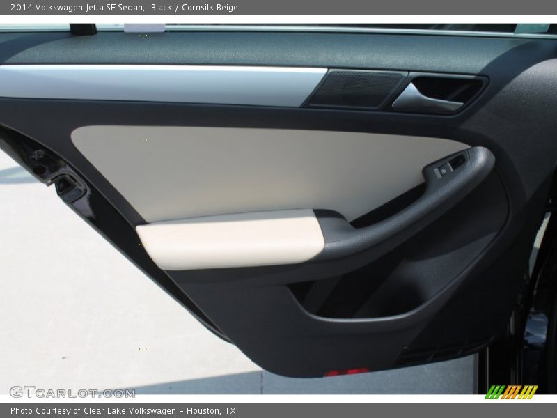 Black / Cornsilk Beige 2014 Volkswagen Jetta SE Sedan