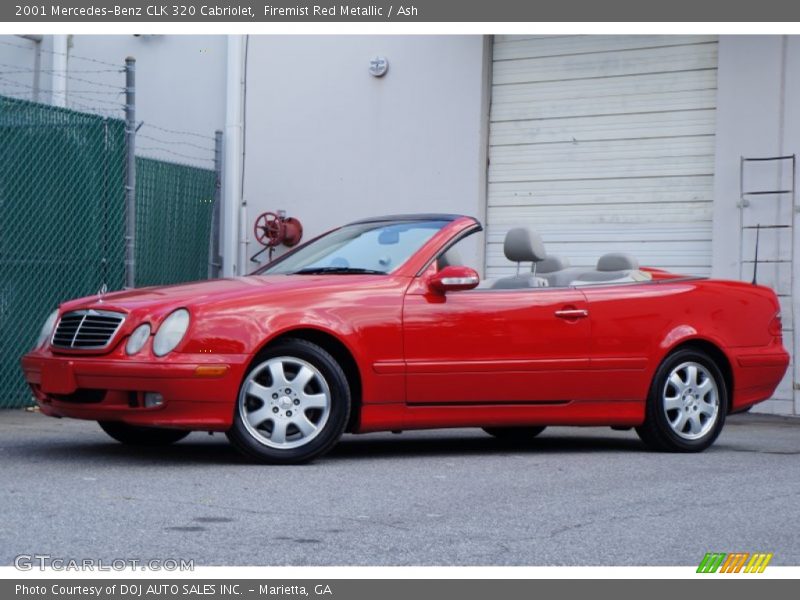 Firemist Red Metallic / Ash 2001 Mercedes-Benz CLK 320 Cabriolet