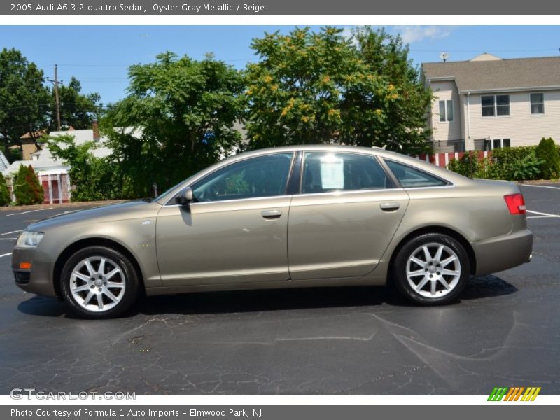 Oyster Gray Metallic / Beige 2005 Audi A6 3.2 quattro Sedan