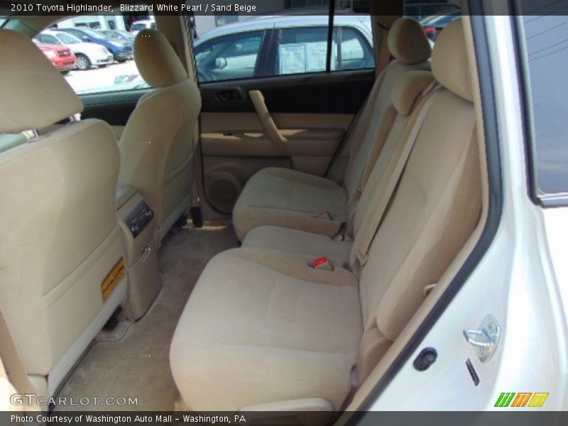 Blizzard White Pearl / Sand Beige 2010 Toyota Highlander