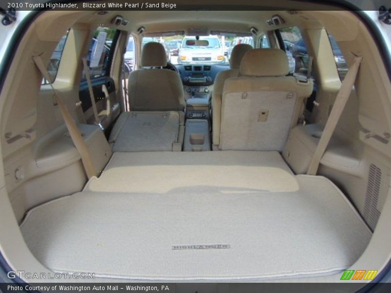 Blizzard White Pearl / Sand Beige 2010 Toyota Highlander