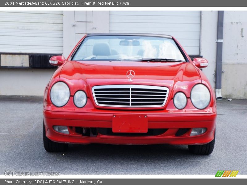 Firemist Red Metallic / Ash 2001 Mercedes-Benz CLK 320 Cabriolet