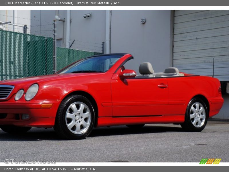 Firemist Red Metallic / Ash 2001 Mercedes-Benz CLK 320 Cabriolet