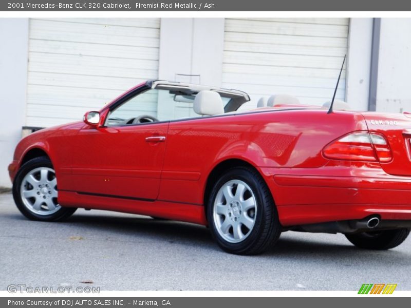 Firemist Red Metallic / Ash 2001 Mercedes-Benz CLK 320 Cabriolet