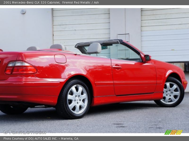 Firemist Red Metallic / Ash 2001 Mercedes-Benz CLK 320 Cabriolet