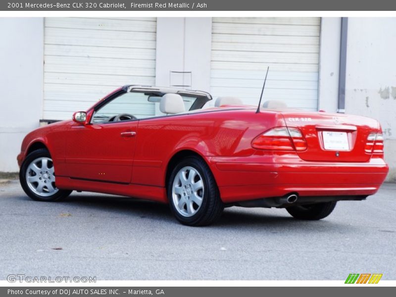 Firemist Red Metallic / Ash 2001 Mercedes-Benz CLK 320 Cabriolet