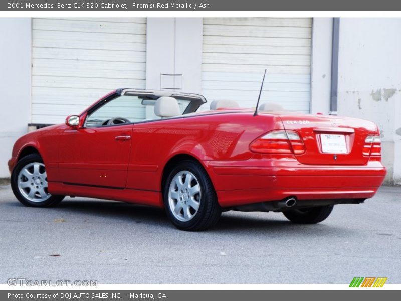 Firemist Red Metallic / Ash 2001 Mercedes-Benz CLK 320 Cabriolet