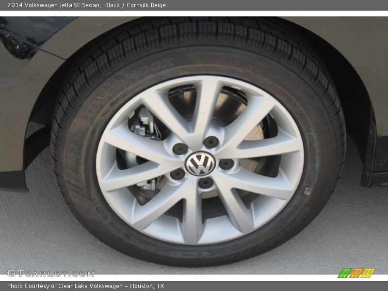 Black / Cornsilk Beige 2014 Volkswagen Jetta SE Sedan