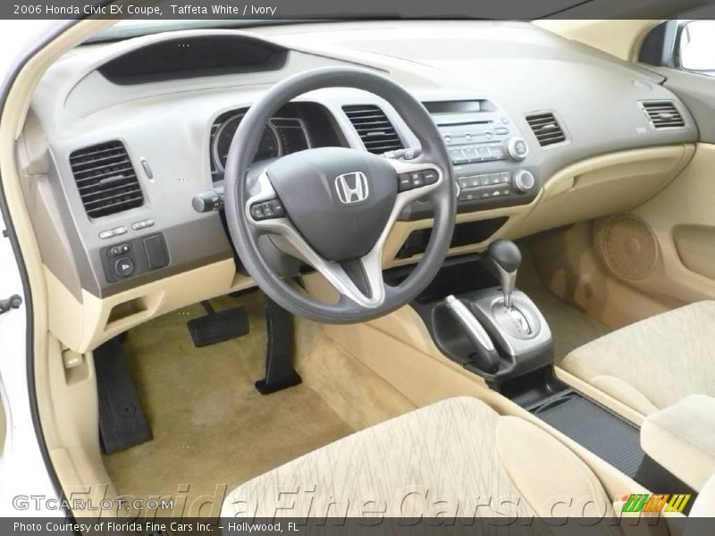 Taffeta White / Ivory 2006 Honda Civic EX Coupe