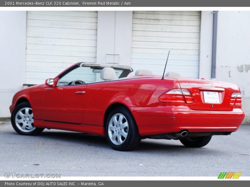 Firemist Red Metallic / Ash 2001 Mercedes-Benz CLK 320 Cabriolet