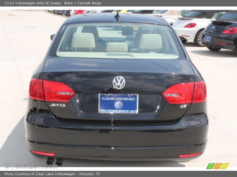Black / Cornsilk Beige 2014 Volkswagen Jetta SE Sedan