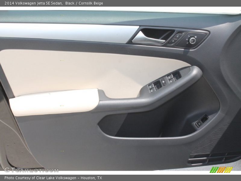 Black / Cornsilk Beige 2014 Volkswagen Jetta SE Sedan