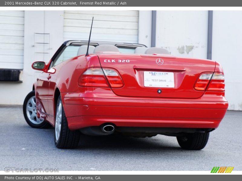 Firemist Red Metallic / Ash 2001 Mercedes-Benz CLK 320 Cabriolet