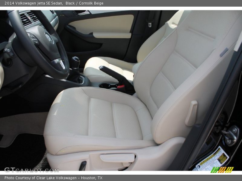 Black / Cornsilk Beige 2014 Volkswagen Jetta SE Sedan