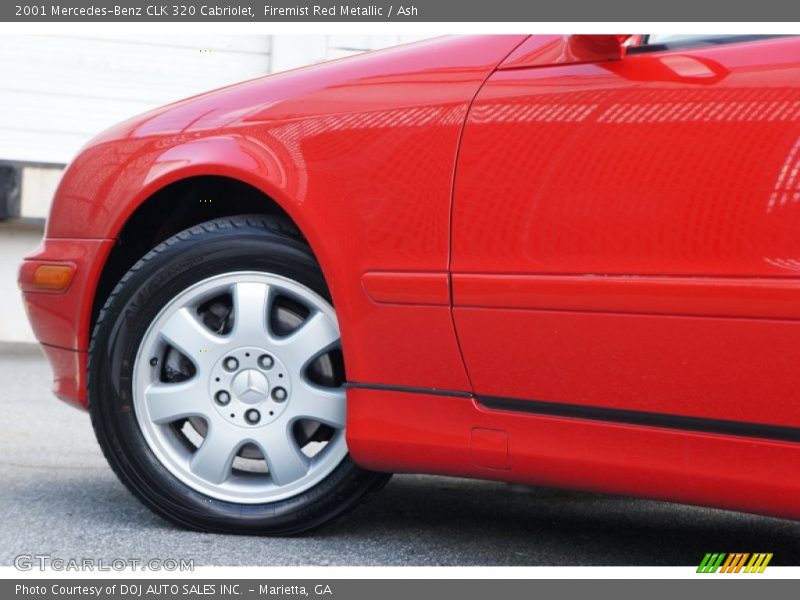 Firemist Red Metallic / Ash 2001 Mercedes-Benz CLK 320 Cabriolet