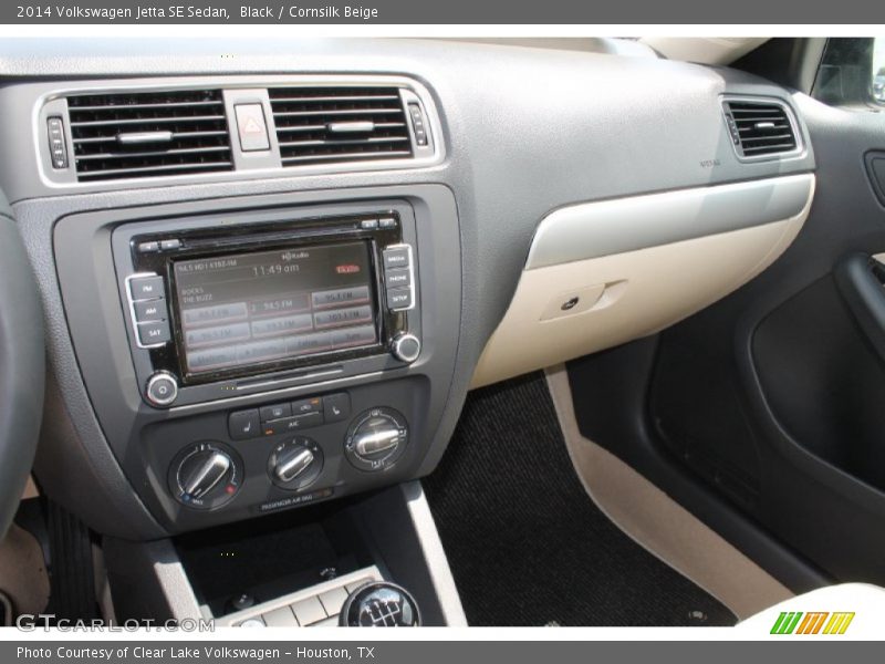 Black / Cornsilk Beige 2014 Volkswagen Jetta SE Sedan