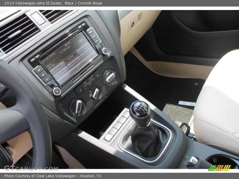 Black / Cornsilk Beige 2014 Volkswagen Jetta SE Sedan