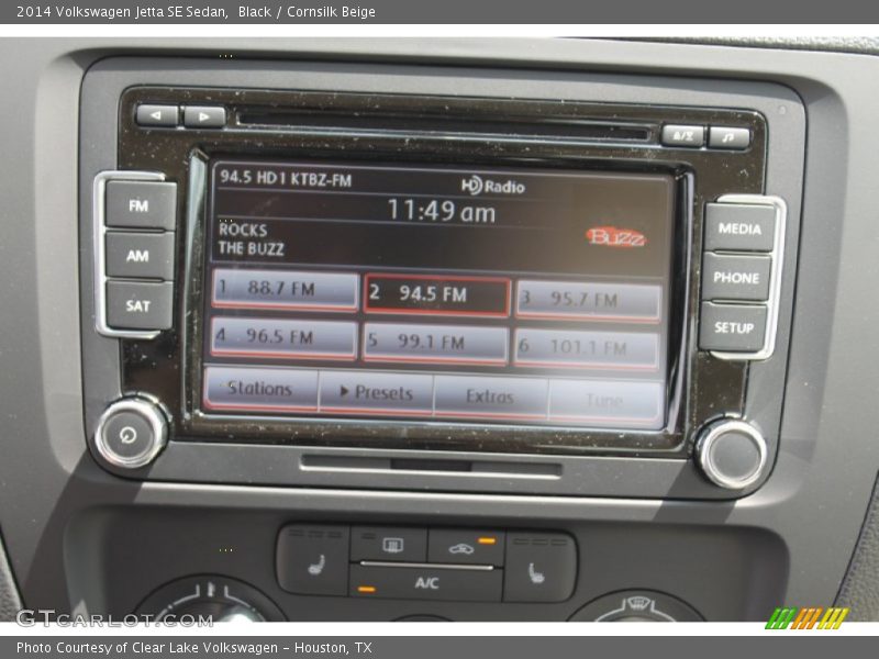Black / Cornsilk Beige 2014 Volkswagen Jetta SE Sedan