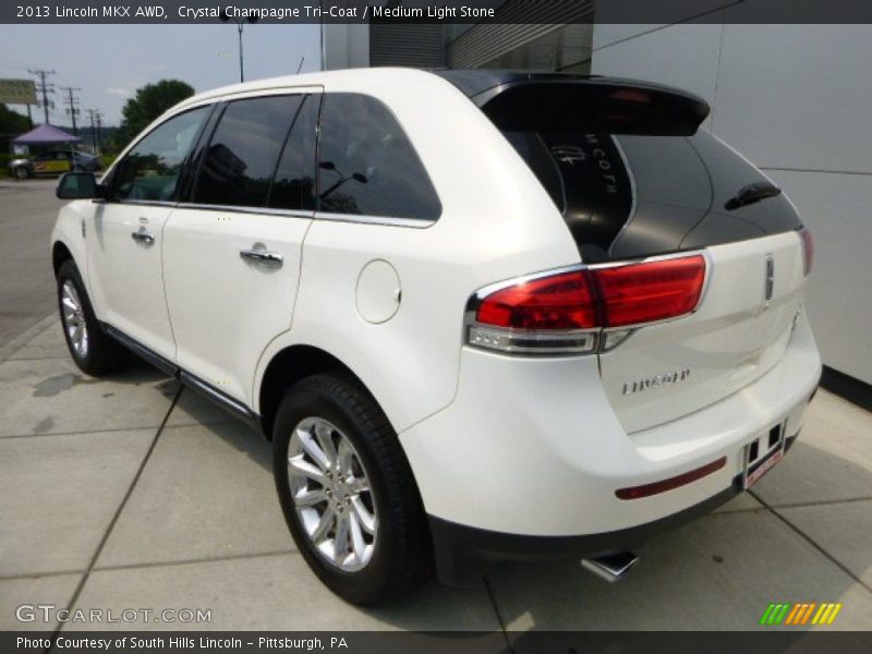 Crystal Champagne Tri-Coat / Medium Light Stone 2013 Lincoln MKX AWD