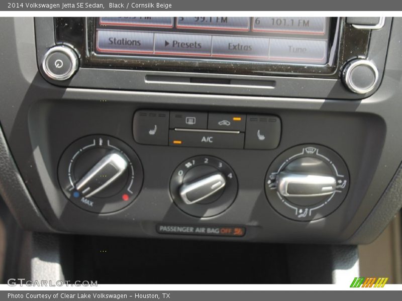 Black / Cornsilk Beige 2014 Volkswagen Jetta SE Sedan