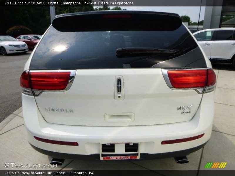 Crystal Champagne Tri-Coat / Medium Light Stone 2013 Lincoln MKX AWD