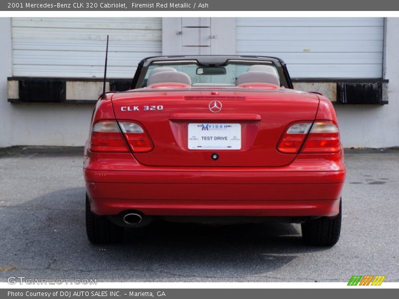 Firemist Red Metallic / Ash 2001 Mercedes-Benz CLK 320 Cabriolet