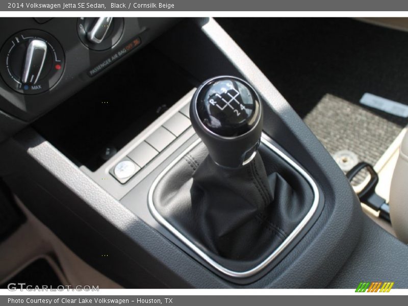 Black / Cornsilk Beige 2014 Volkswagen Jetta SE Sedan