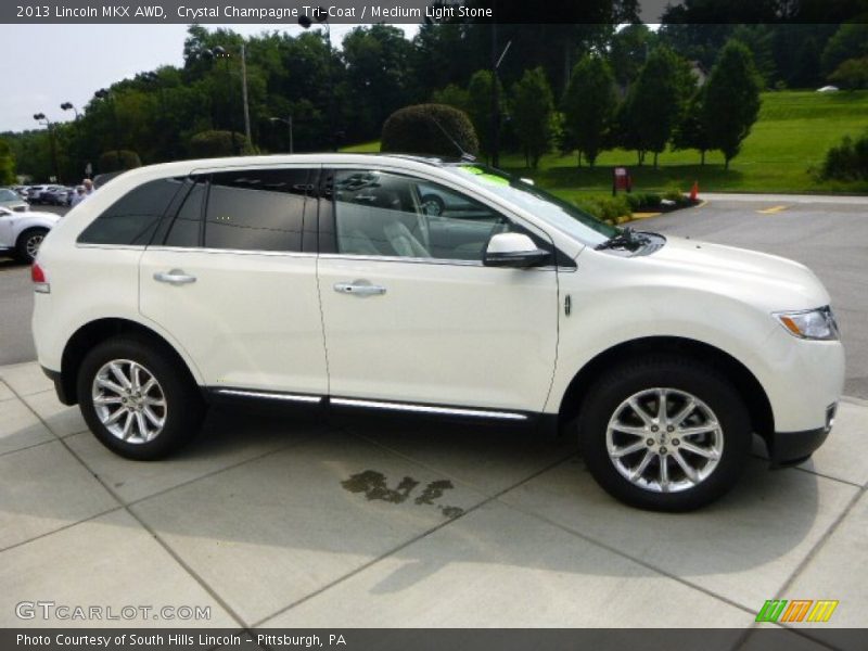 Crystal Champagne Tri-Coat / Medium Light Stone 2013 Lincoln MKX AWD