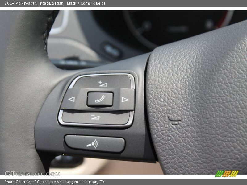 Black / Cornsilk Beige 2014 Volkswagen Jetta SE Sedan