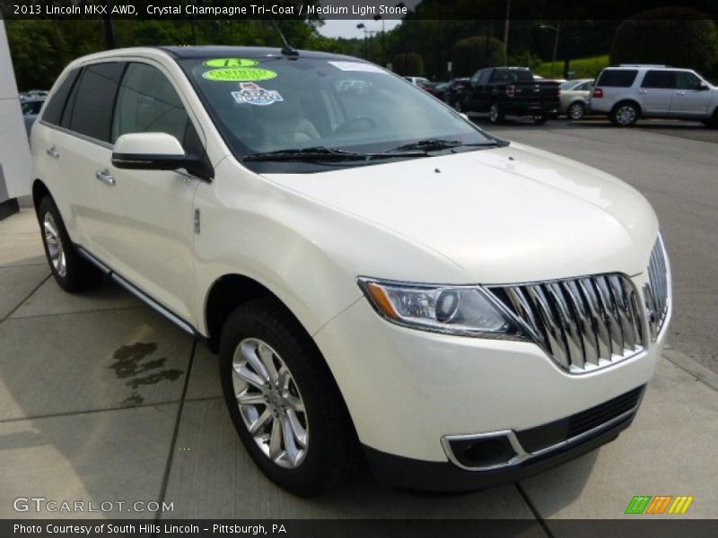 Crystal Champagne Tri-Coat / Medium Light Stone 2013 Lincoln MKX AWD