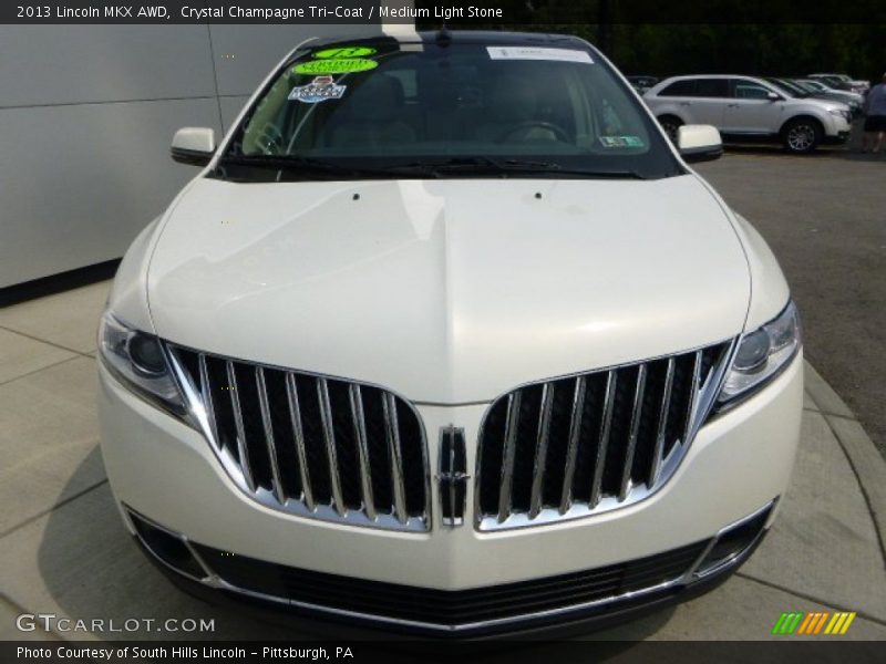 Crystal Champagne Tri-Coat / Medium Light Stone 2013 Lincoln MKX AWD