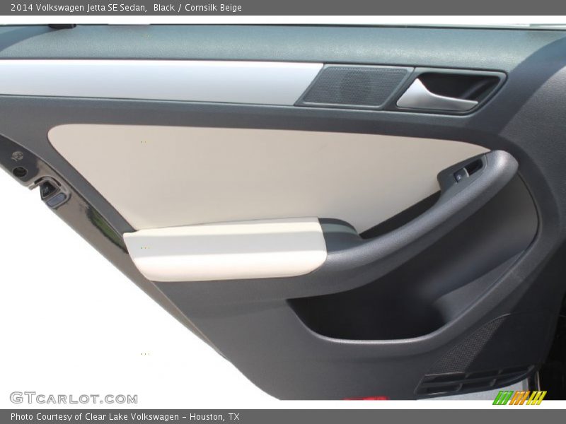Black / Cornsilk Beige 2014 Volkswagen Jetta SE Sedan
