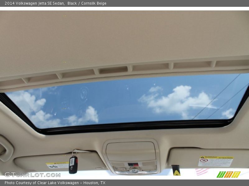 Black / Cornsilk Beige 2014 Volkswagen Jetta SE Sedan