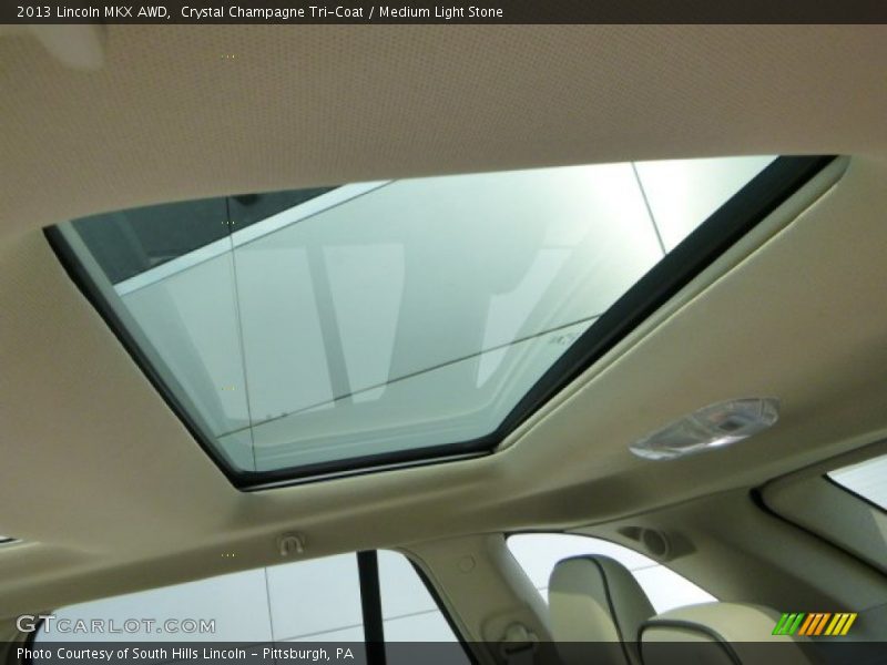 Crystal Champagne Tri-Coat / Medium Light Stone 2013 Lincoln MKX AWD