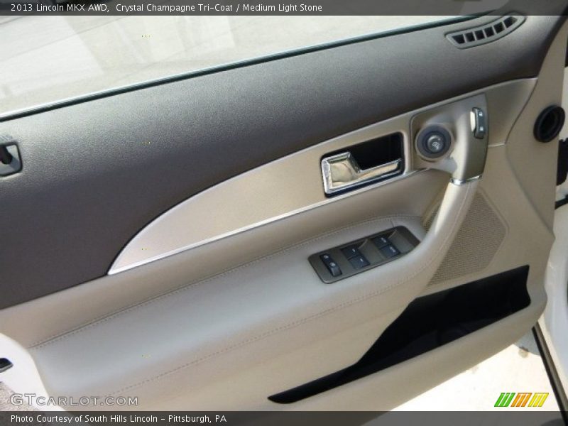 Crystal Champagne Tri-Coat / Medium Light Stone 2013 Lincoln MKX AWD