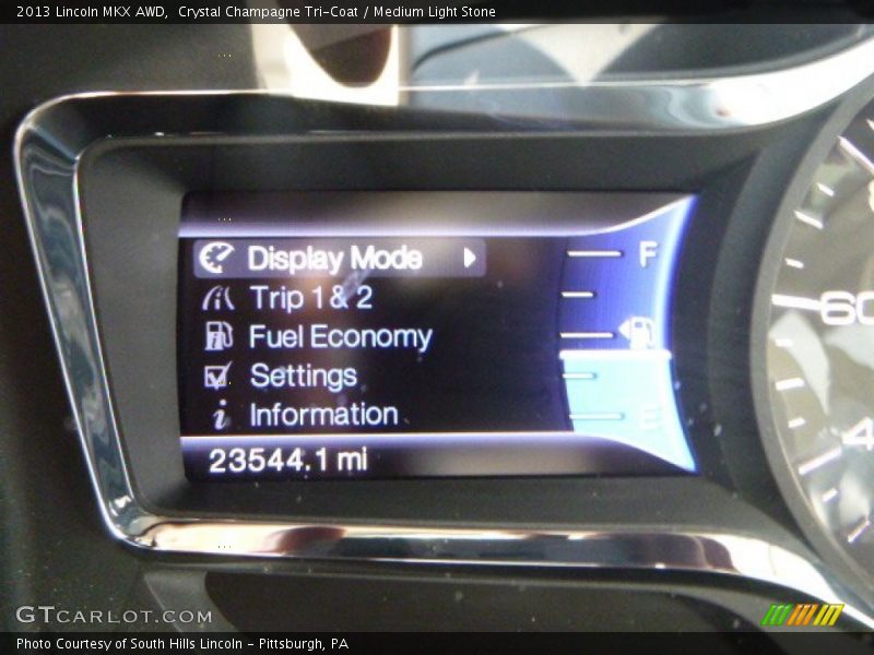 Crystal Champagne Tri-Coat / Medium Light Stone 2013 Lincoln MKX AWD