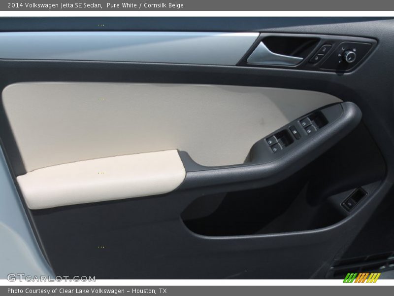 Pure White / Cornsilk Beige 2014 Volkswagen Jetta SE Sedan