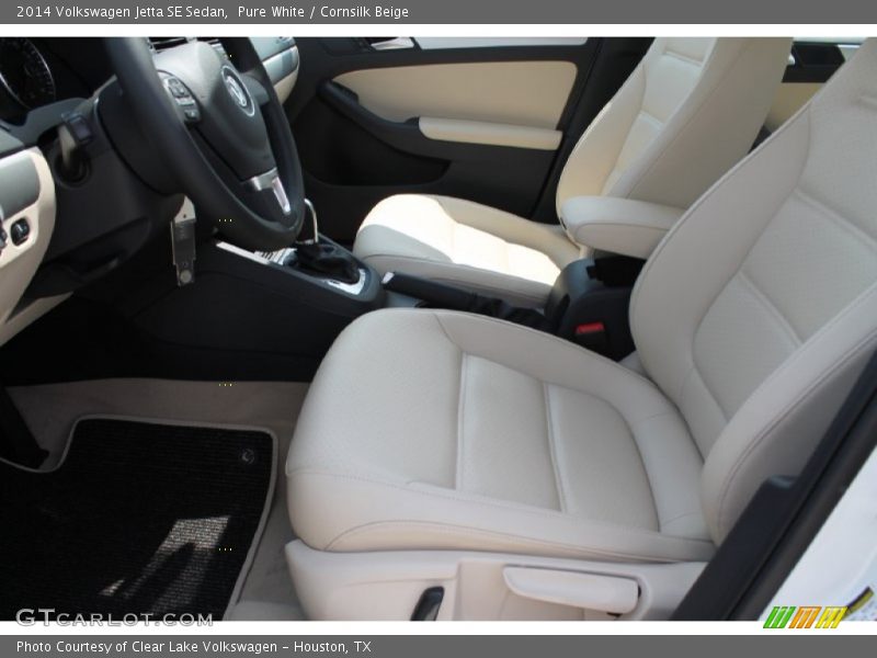 Pure White / Cornsilk Beige 2014 Volkswagen Jetta SE Sedan