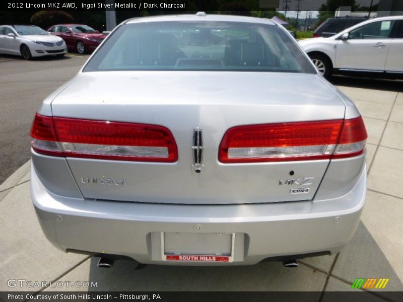 Ingot Silver Metallic / Dark Charcoal 2012 Lincoln MKZ AWD