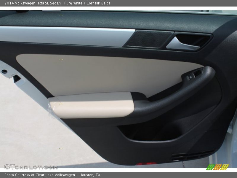 Pure White / Cornsilk Beige 2014 Volkswagen Jetta SE Sedan