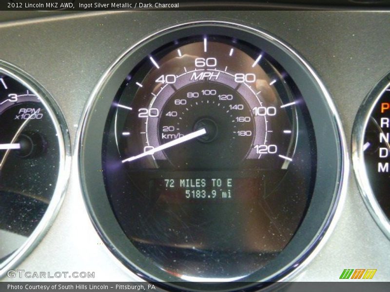 Ingot Silver Metallic / Dark Charcoal 2012 Lincoln MKZ AWD