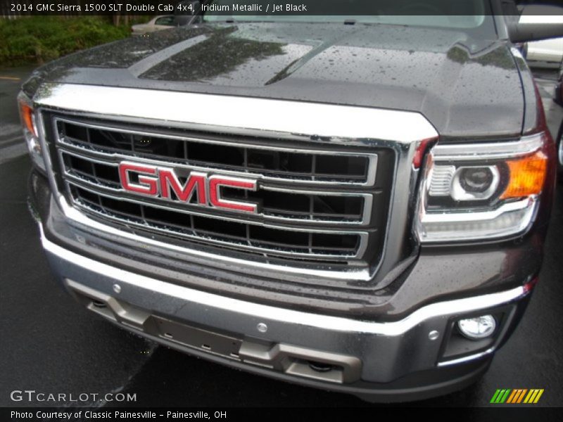 Iridium Metallic / Jet Black 2014 GMC Sierra 1500 SLT Double Cab 4x4