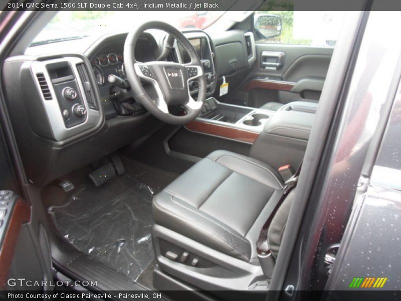 Iridium Metallic / Jet Black 2014 GMC Sierra 1500 SLT Double Cab 4x4